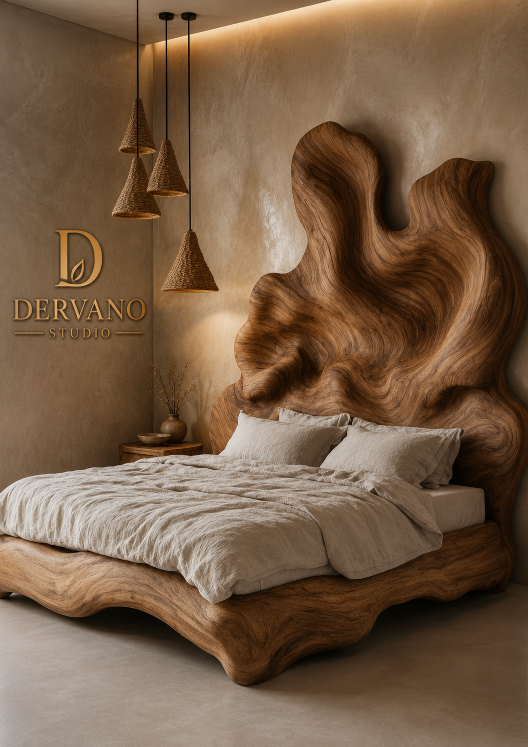 Full apartment wood finishing by Dervano Studio